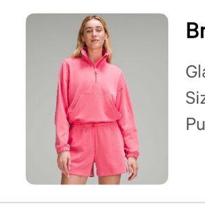 Lululemon Brushed softstreme half zip